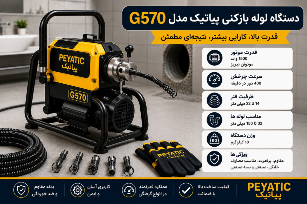 دستگاه لوله بازکنی پیاتیک مدل G570